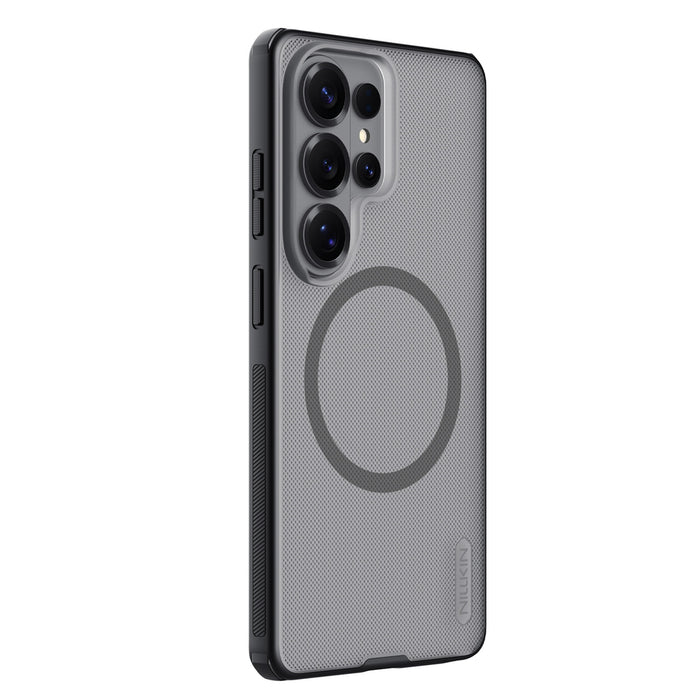 Nillkin Super Frosted Shield Pro Магнитен Калъф, Съвместим с MagSafe за Samsung Galaxy S26 Ultra - Прозрачен Черен