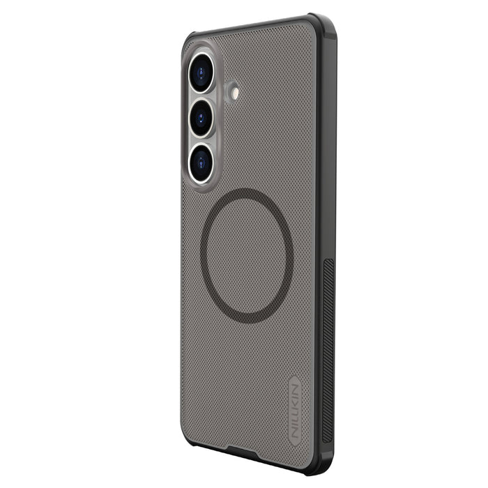 Nillkin Super Frosted Shield Pro Магнитен Калъф, Съвместим с MagSafe за Samsung Galaxy S26 - Прозрачен Черен