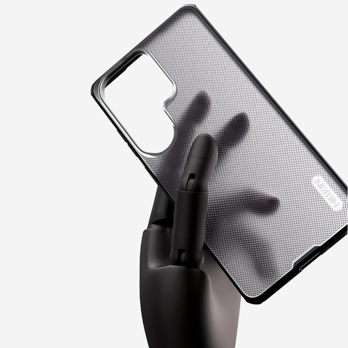 Nillkin Super Frosted Shield Pro Магнитен Калъф, Съвместим с MagSafe за Samsung Galaxy S26 - Прозрачен Черен