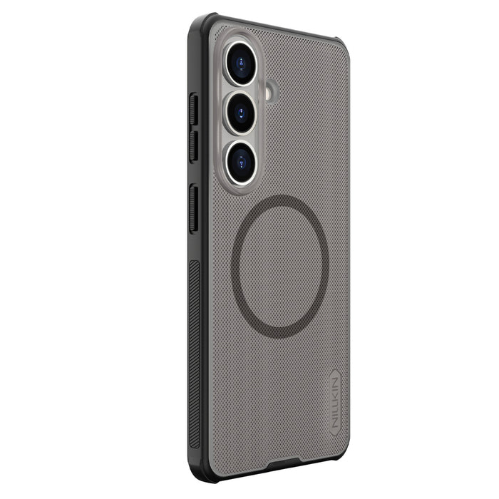 Nillkin Super Frosted Shield Pro Магнитен Калъф, Съвместим с MagSafe за Samsung Galaxy S26 - Прозрачен Черен