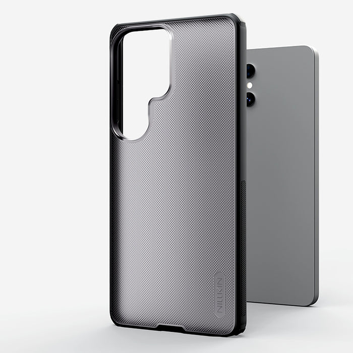 Nillkin Super Frosted Shield Pro Магнитен Калъф, Съвместим с MagSafe за Samsung Galaxy S26 - Прозрачен Черен