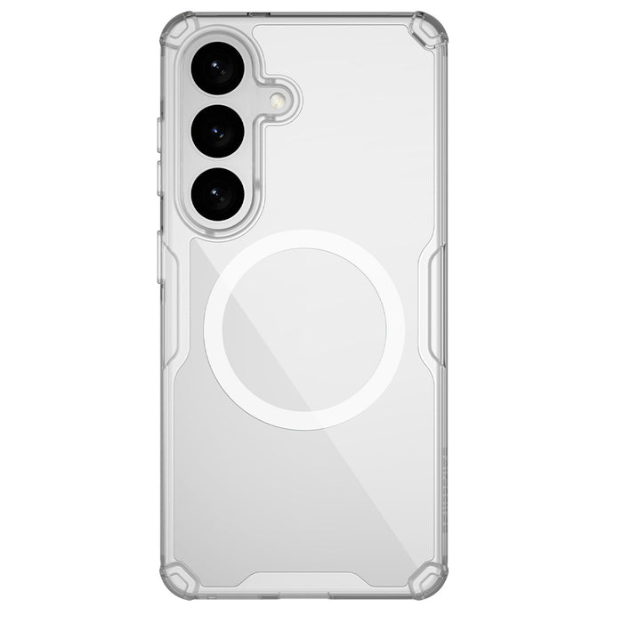 Nillkin Nature TPU Pro калъф, съвместим с MagSafe за Samsung Galaxy S26 - бял