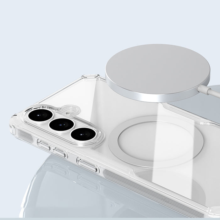 Nillkin Nature TPU Pro калъф, съвместим с MagSafe за Samsung Galaxy S26 - бял