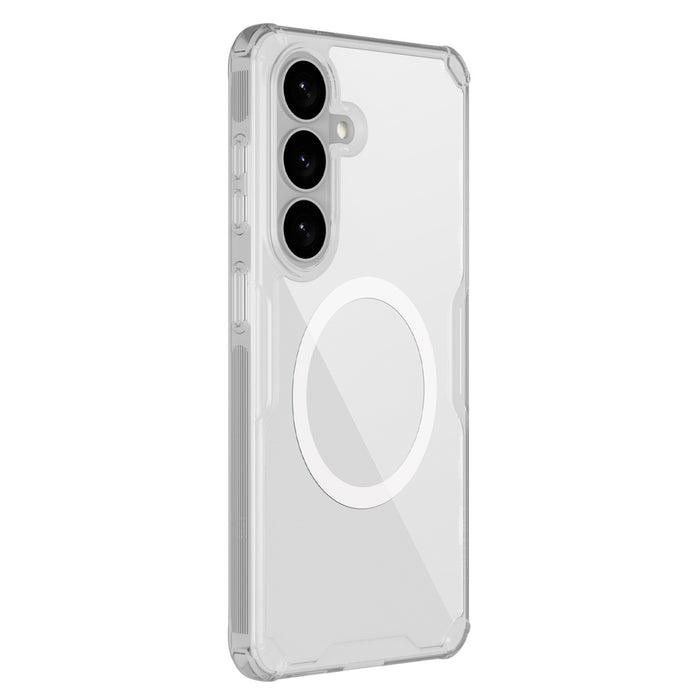 Nillkin Nature TPU Pro калъф, съвместим с MagSafe за Samsung Galaxy S26 - бял
