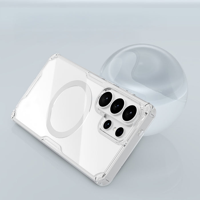 Nillkin Nature TPU Pro калъф, съвместим с MagSafe за Samsung Galaxy S26 Ultra - бял