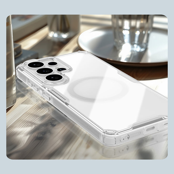 Nillkin Nature TPU Pro калъф, съвместим с MagSafe за Samsung Galaxy S26 Ultra - бял