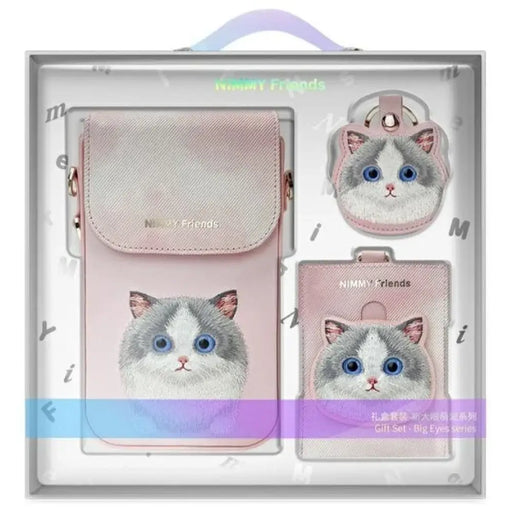 Nimmy Big Eyed Pet 2.0 Cat чанта за телефон 3 в 1