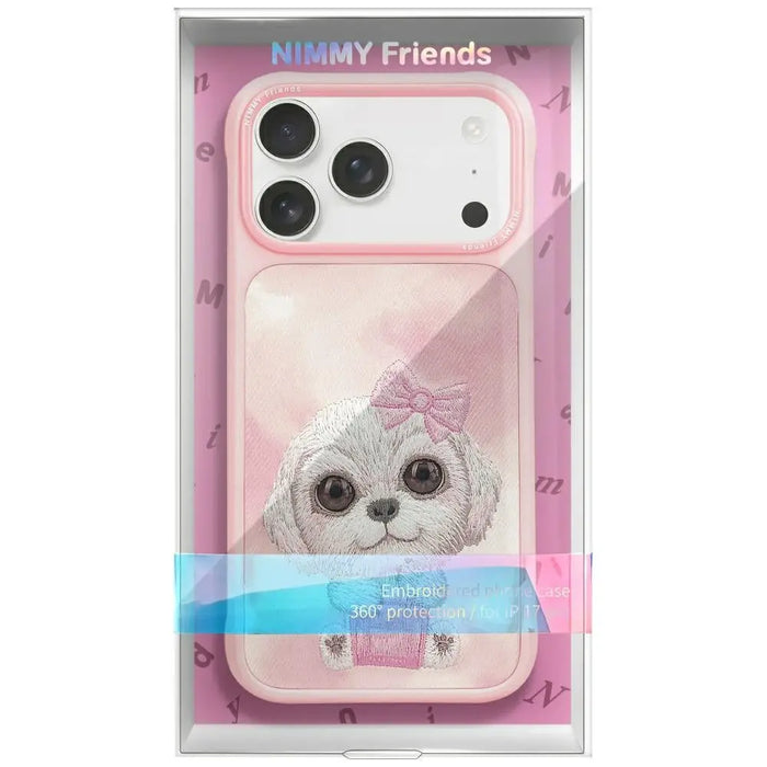 Nimmy Big Eyed Pet 2.0 Dog Case за iPhone 17 Pro Max - розов