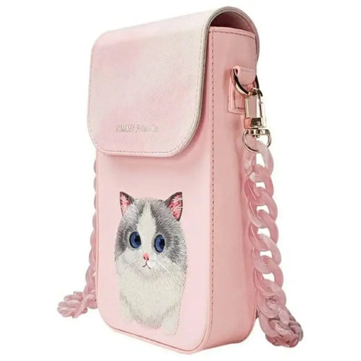 Nimmy Big Eyed Pet 2.0 Котешка чанта за телефон - розова
