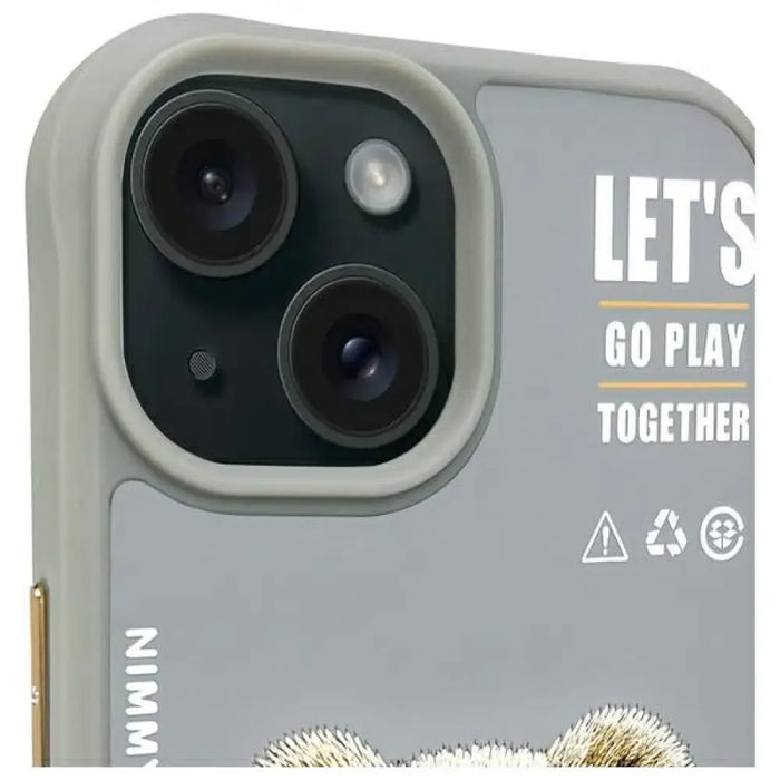 Nimmy Cool&Cute 2.0 Bear Case за iPhone 15 - сив