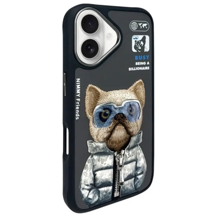 Nimmy Cool&Cute 2.0 Dog Case за iPhone 16 - черен