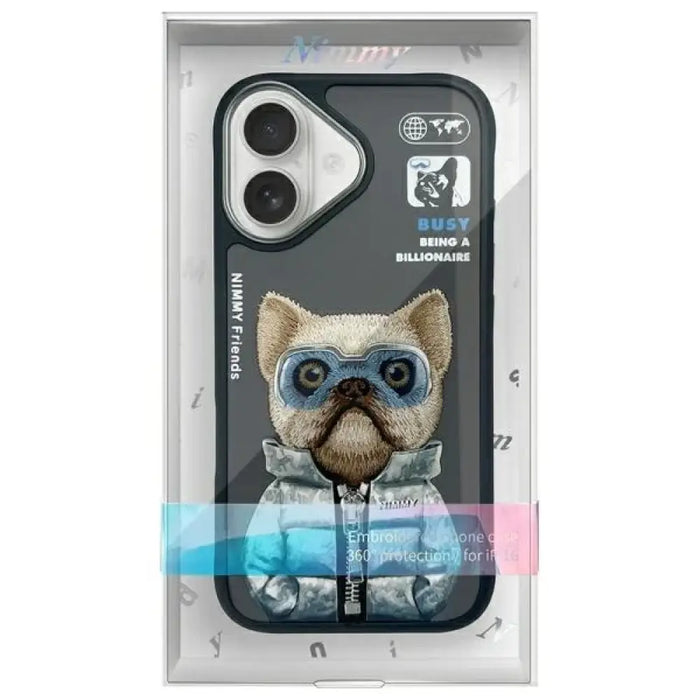 Nimmy Cool&Cute 2.0 Dog Case за iPhone 16 - черен