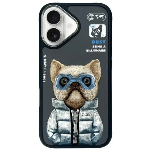 Nimmy Cool&Cute 2.0 Dog Case за iPhone 16 - черен