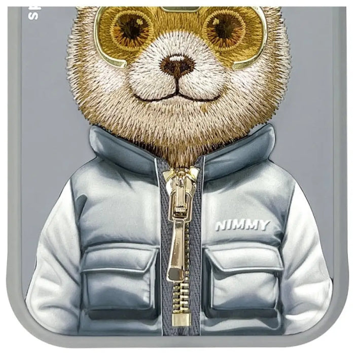 Nimmy Cool&Cute 2.0 Bear Case за iPhone 15 - сив
