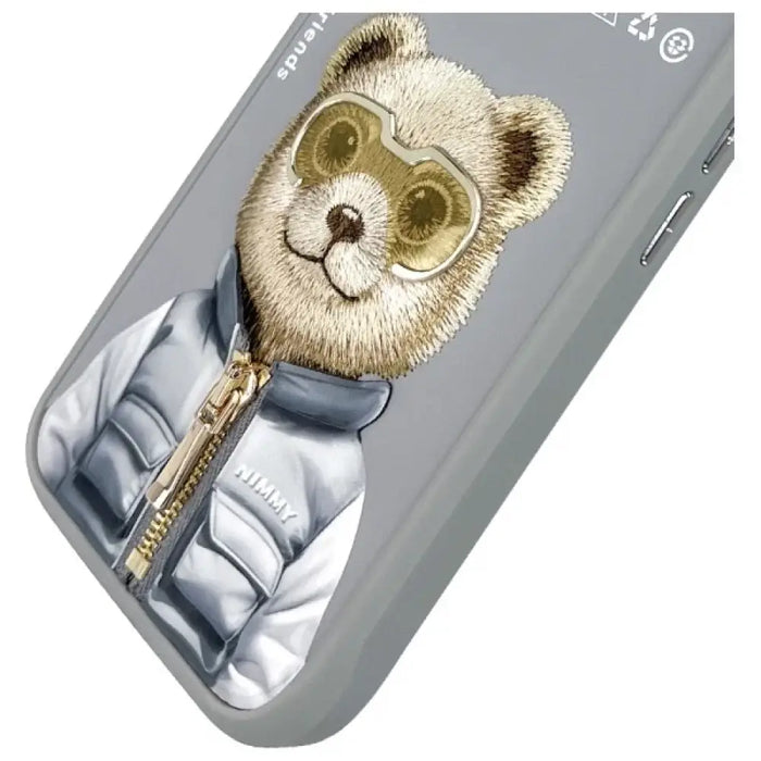Nimmy Cool&Cute 2.0 Bear Case за iPhone 16 - сив