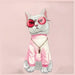 Nimmy Crossbody Glasses Cool Cat Чанта за рамо - розово