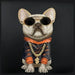 Nimmy Crossbody Glasses Cool Dog Чанта за рамо - черна