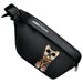 Nimmy Crossbody Glasses Cool Dog Чанта за рамо - черна