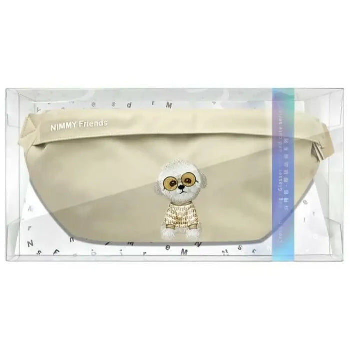 Nimmy Crossbody Glasses Cool Dog Чанта за рамо - зелена