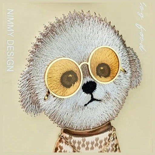 Nimmy Glasses Cool Case за iPhone 15 Pro - бежов