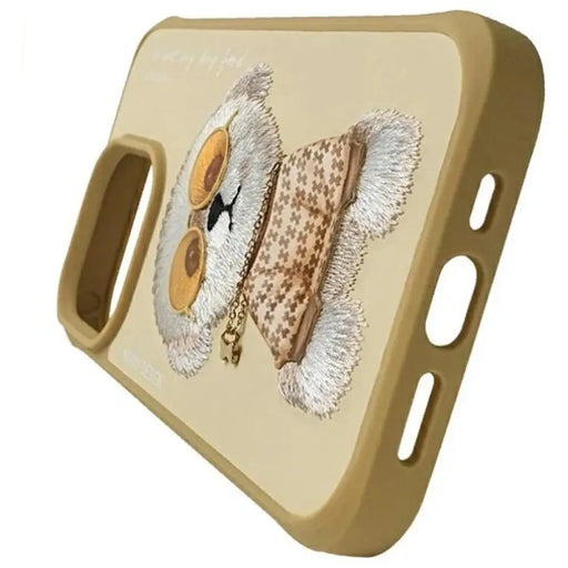 Nimmy Glasses Cool Case за iPhone 15 Pro Max - бежов