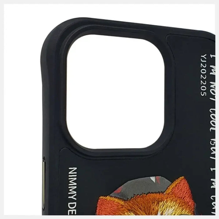 Nimmy Glasses Cool Cat Case за iPhone 15 Pro - черен