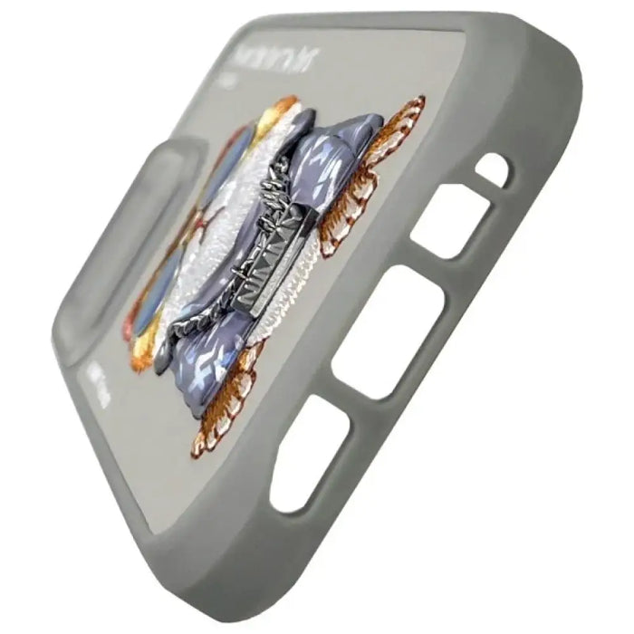 Nimmy Glasses Cool Cat Case за iPhone 15 Pro Max - сив