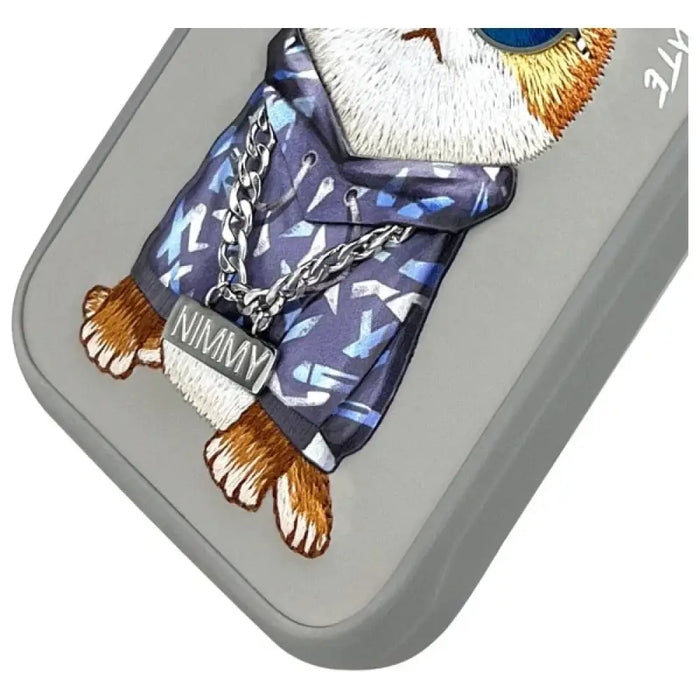 Nimmy Glasses Cool Cat Case за iPhone 15 Pro Max - сив
