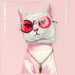Nimmy Glasses Cool Cat Case за iPhone 16 Pro Max - розов