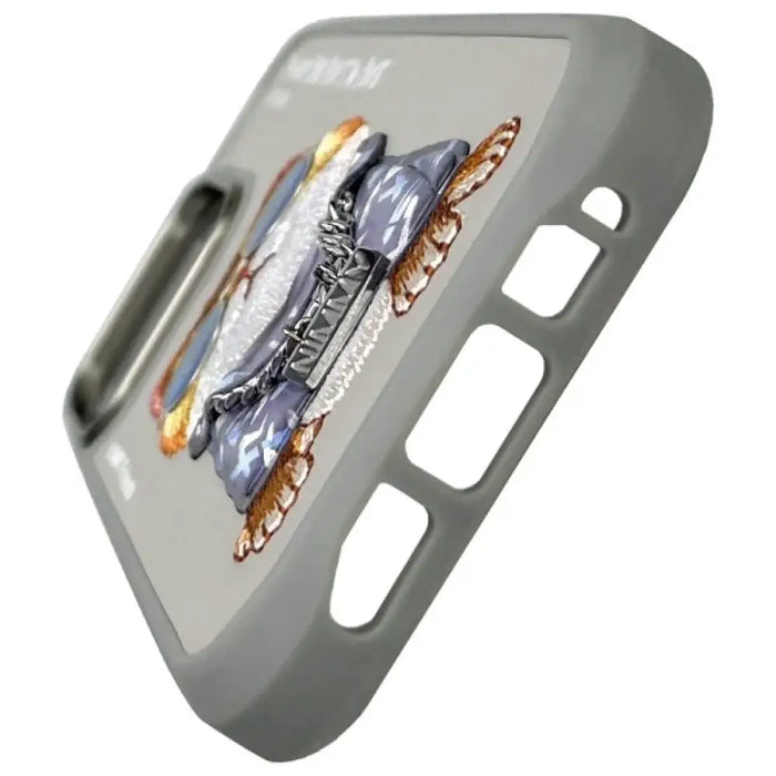 Nimmy Glasses Cool Cat Case за iPhone 16 Pro Max - сив