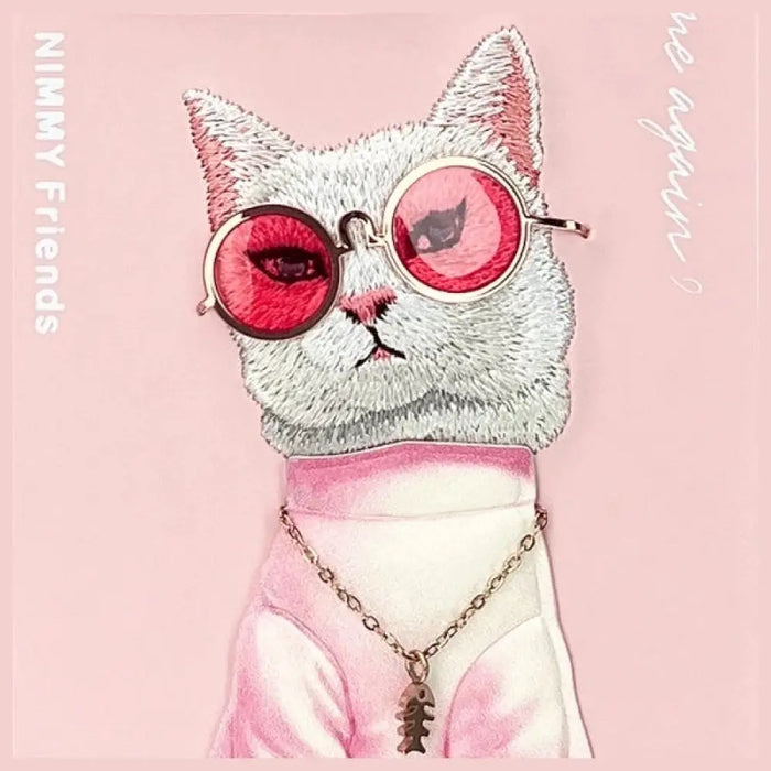 Nimmy Glasses Cool Cat Case за iPhone 16 Pro - розов