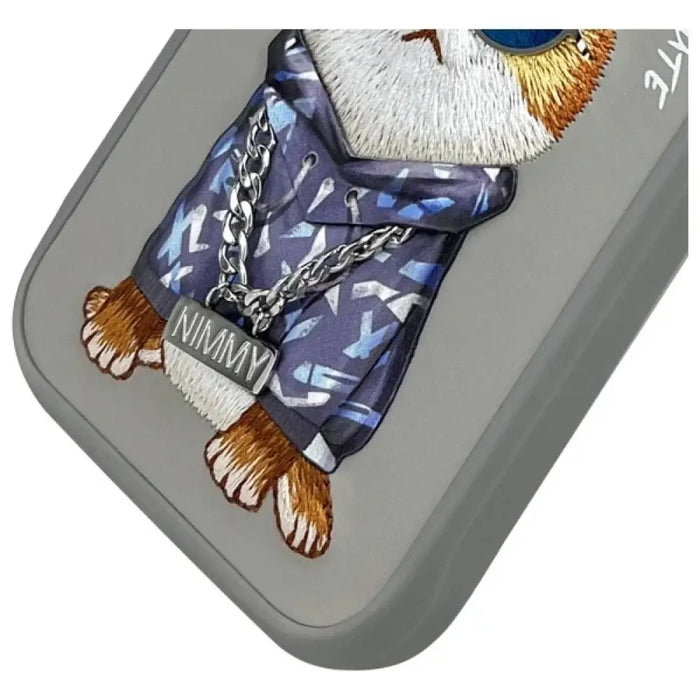 Nimmy Glasses Cool Cat Case за iPhone 16 Pro - сив