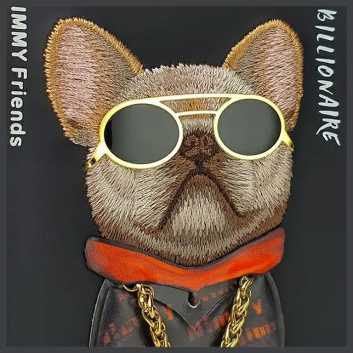 Nimmy Glasses Cool Dog Case за iPhone 15 Pro - черен