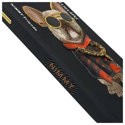 Nimmy Glasses Cool Dog Case за iPhone 15 Pro - черен