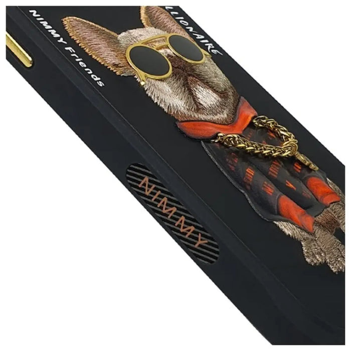 Nimmy Glasses Cool Dog Case за iPhone 15 Pro - черен