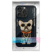 Nimmy Glasses Cool Dog Case за iPhone 15 Pro - черен