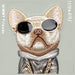 Nimmy Glasses Cool Dog Case за iPhone 15 Pro Max - сив