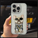 Nimmy Glasses Cool Dog Case за iPhone 15 Pro Max - сив