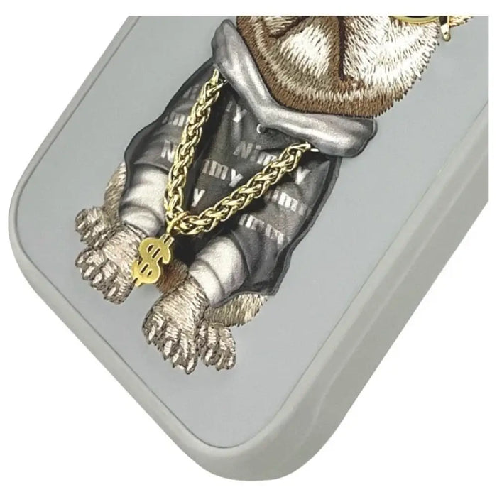 Nimmy Glasses Cool Dog Case за iPhone 15 Pro Max - сив