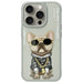 Nimmy Glasses Cool Dog Case за iPhone 15 Pro Max - сив