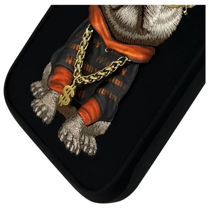 Nimmy Glasses Cool Dog Case за iPhone 16 Pro Max - черен