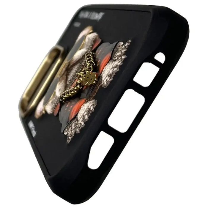 Nimmy Glasses Cool Dog Case за iPhone 16 Pro - черен