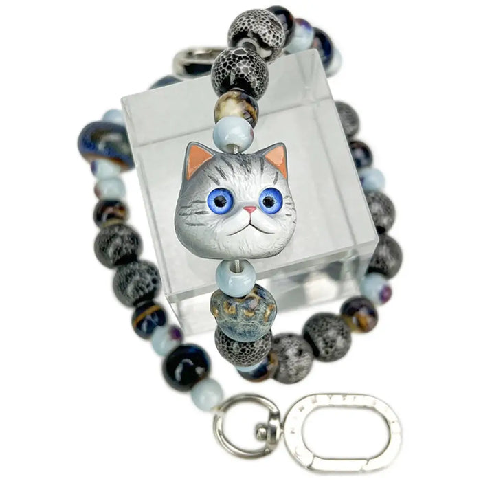 Nimmy New Big Eye Cute Pets 2.0 Bag Charm - Сиво