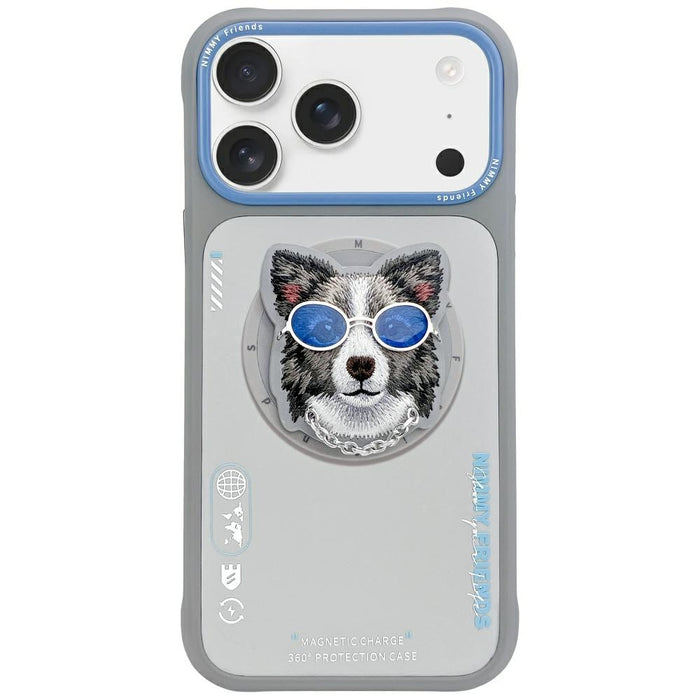Калъф Nimmy Glasses Cool nag MagSafe за iPhone 17 - сив