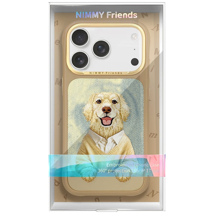 Калъф Nimmy Gentle Pets Series Dog MagSafe за iPhone 17 Pro - кафяв