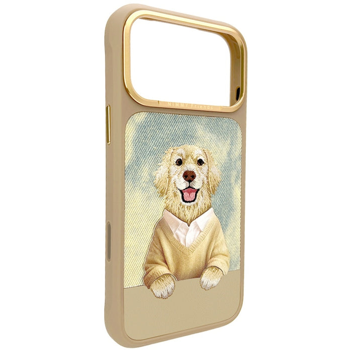 Калъф Nimmy Gentle Pets Series Dog MagSafe за iPhone 17 Pro - кафяв
