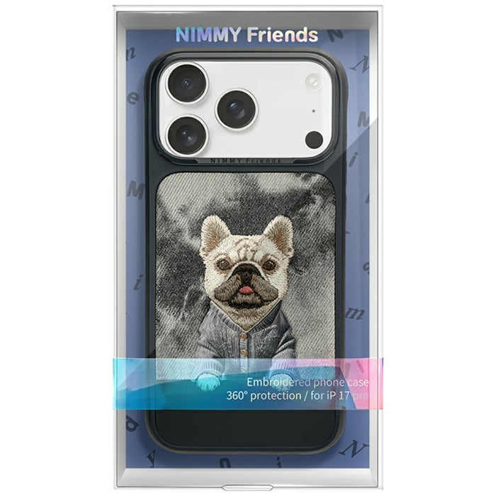 Калъф Nimmy Gentle Pets Series Dog MagSafe за iPhone 17 Pro - черен