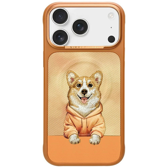 Калъф Nimmy Gentle Pets Series Dog MagSafe за iPhone 17 Pro Max - оранжев