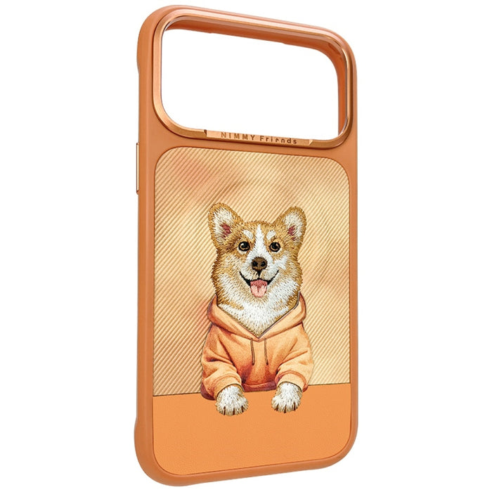 Калъф Nimmy Gentle Pets Series Dog MagSafe за iPhone 17 Pro Max - оранжев