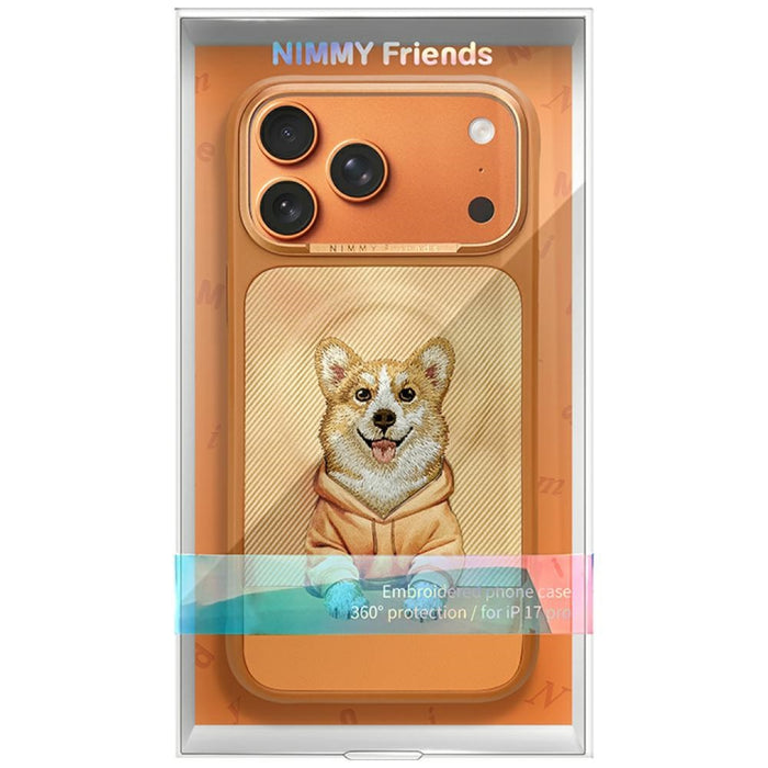 Калъф Nimmy Gentle Pets Series Dog MagSafe за iPhone 17 Pro Max - оранжев